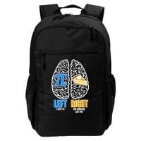 Funny Left Right Brain Pi Pie Daily Commute Backpack