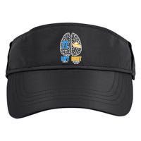 Funny Left Right Brain Pi Pie Adult Drive Performance Visor