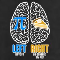 Funny Left Right Brain Pi Pie Adult Drive Performance Visor