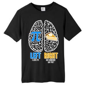 Funny Left Right Brain Pi Pie Tall Fusion ChromaSoft Performance T-Shirt