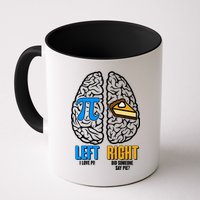 Funny Left Right Brain Pi Pie Mug