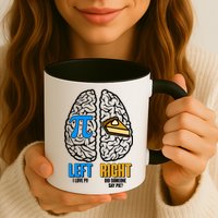 Funny Left Right Brain Pi Pie Mug