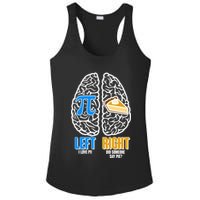 Funny Left Right Brain Pi Pie Ladies PosiCharge Competitor Racerback Tank