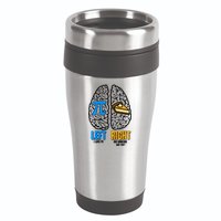 Funny Left Right Brain Pi Pie 16oz Travel Tumbler