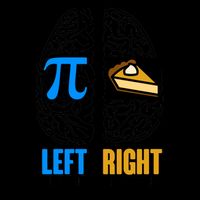 Funny Left Right Brain Pi Pie 16oz Travel Tumbler