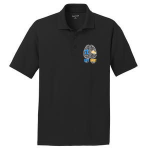 Funny Left Right Brain Pi Pie PosiCharge RacerMesh Polo