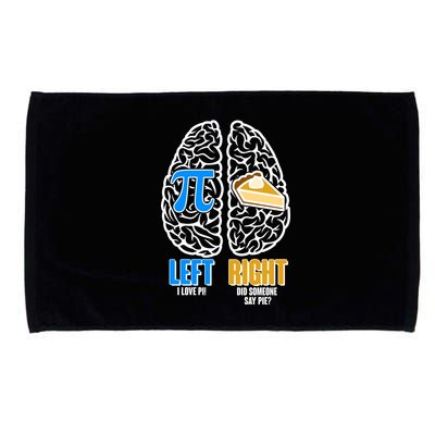 Funny Left Right Brain Pi Pie Microfiber Hand Towel