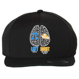 Funny Left Right Brain Pi Pie Wool Snapback Cap