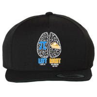 Funny Left Right Brain Pi Pie Wool Snapback Cap