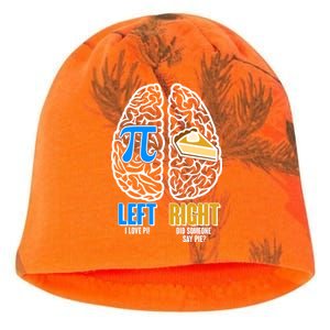 Funny Left Right Brain Pi Pie Kati - Camo Knit Beanie