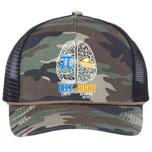 Funny Left Right Brain Pi Pie Retro Rope Trucker Hat Cap