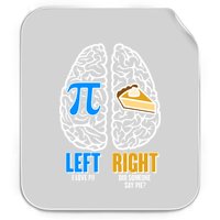 Funny Left Right Brain Pi Pie Permanent Decal Sticker