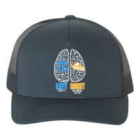 Funny Left Right Brain Pi Pie Yupoong Adult 5-Panel Trucker Hat