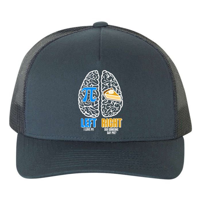 Funny Left Right Brain Pi Pie Yupoong Adult 5-Panel Trucker Hat