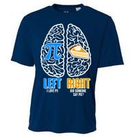 Funny Left Right Brain Pi Pie Cooling Performance Crew T-Shirt