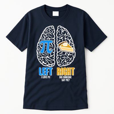 Funny Left Right Brain Pi Pie Tall T-Shirt