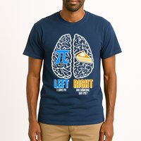 Funny Left Right Brain Pi Pie Tall T-Shirt