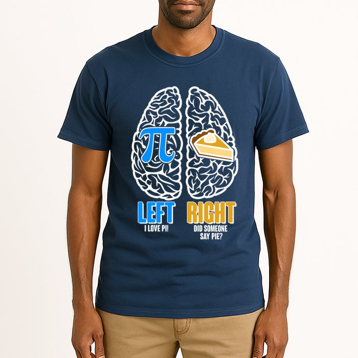 Funny Left Right Brain Pi Pie Tall T-Shirt