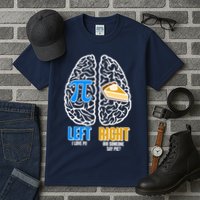 Funny Left Right Brain Pi Pie Tall T-Shirt