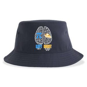 Funny Left Right Brain Pi Pie Sustainable Bucket Hat