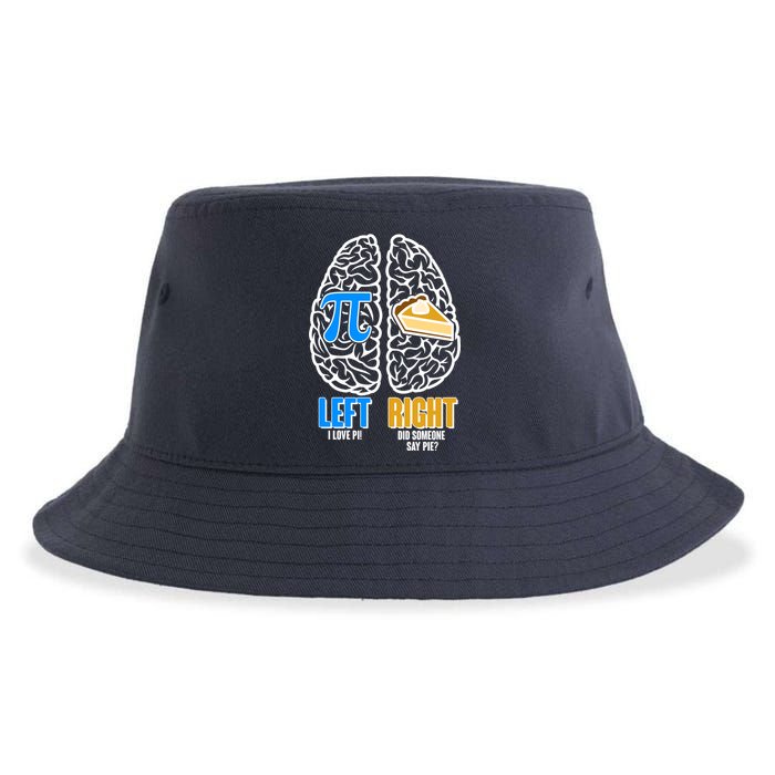 Funny Left Right Brain Pi Pie Sustainable Bucket Hat