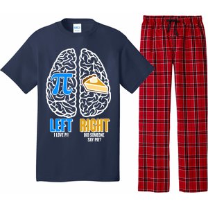 Funny Left Right Brain Pi Pie Pajama Set