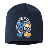 Funny Left Right Brain Pi Pie Sustainable Beanie