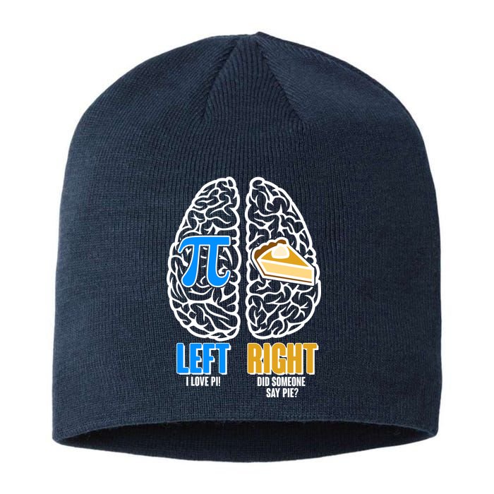 Funny Left Right Brain Pi Pie Sustainable Beanie