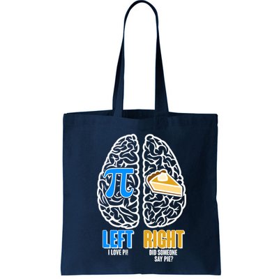 Funny Left Right Brain Pi Pie Bag