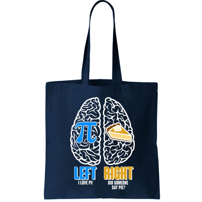 Funny Left Right Brain Pi Pie Bag