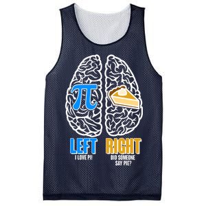 Funny Left Right Brain Pi Pie Mesh Reversible Basketball Jersey Tank