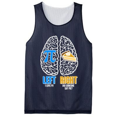 Funny Left Right Brain Pi Pie Mesh Reversible Basketball Jersey Tank