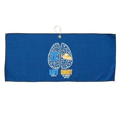 Funny Left Right Brain Pi Pie Large Microfiber Waffle Golf Towel