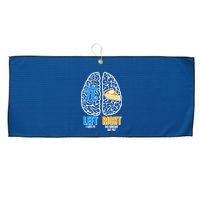 Funny Left Right Brain Pi Pie Large Microfiber Waffle Golf Towel