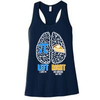 Funny Left Right Brain Pi Pie Womens Tank Top