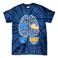 Funny Left Right Brain Pi Pie Tie-Dye T-Shirt