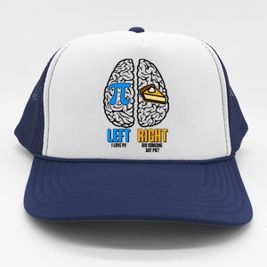 Funny Left Right Brain Pi Pie Trucker Hat