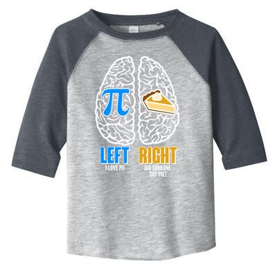 Funny Left Right Brain Pi Pie Toddler Fine Jersey T-Shirt
