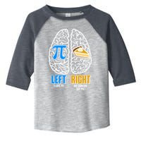 Funny Left Right Brain Pi Pie Toddler Fine Jersey T-Shirt