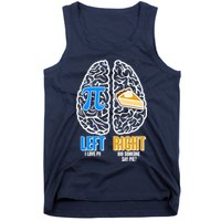 Funny Left Right Brain Pi Pie Tank Top