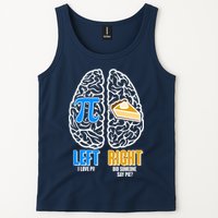 Funny Left Right Brain Pi Pie Tank Top