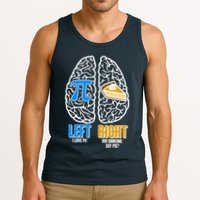 Funny Left Right Brain Pi Pie Tank Top