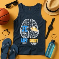 Funny Left Right Brain Pi Pie Tank Top