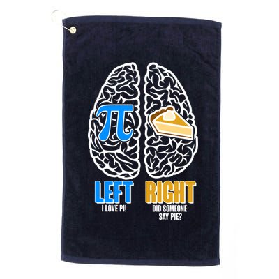 Funny Left Right Brain Pi Pie Golf Towel