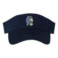 Funny Left Right Brain Pi Pie Valucap Bio-Washed Visor