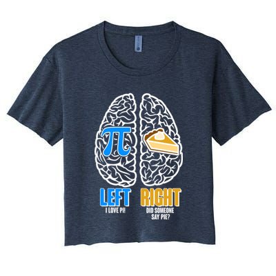 Funny Left Right Brain Pi Pie Crop Top