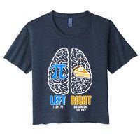 Funny Left Right Brain Pi Pie Crop Top