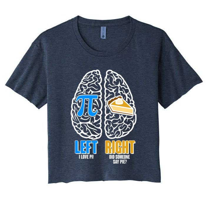 Funny Left Right Brain Pi Pie Crop Top
