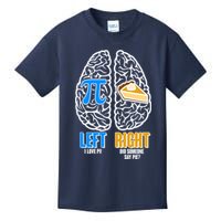 Funny Left Right Brain Pi Pie Kids T-Shirt