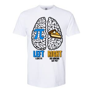 Funny Left Right Brain Pi Pie Softstyle CVC T-Shirt